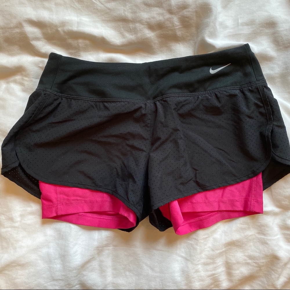 Nike Running Shorts With Inner Compression Layer - image 1